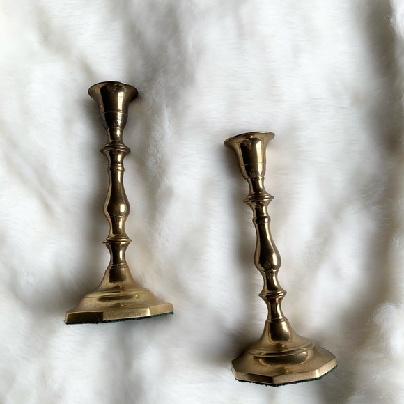Vintage Brass Candlesticks